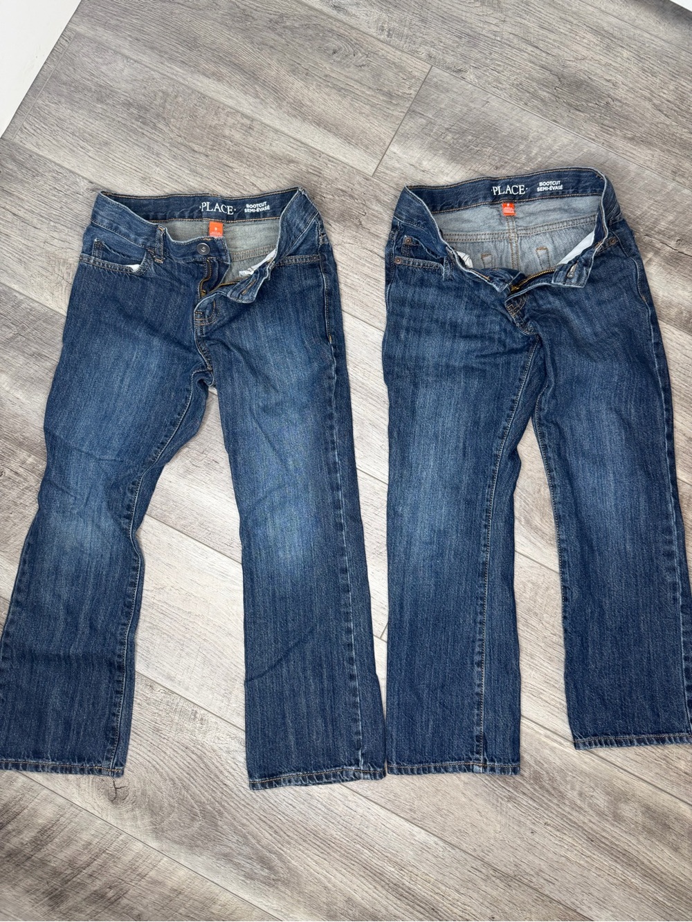 Place Boys Dark Blue Bootcut Jeans (2 Pair)